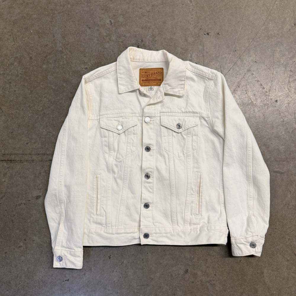 Lucky Brand White Denim Jean Jacket